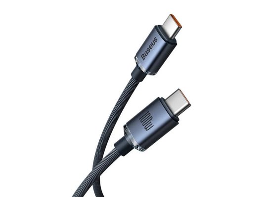 Кабель Baseus USB-C->-C CS 100W 1.2m BK BAS-CAJY000601