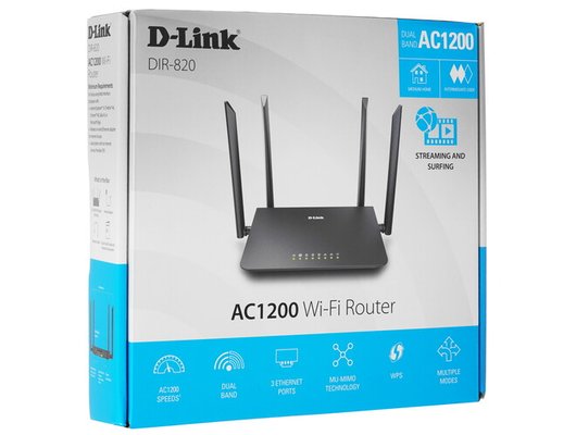 WiFi роутер D-Link DIR-820/RU/A1A