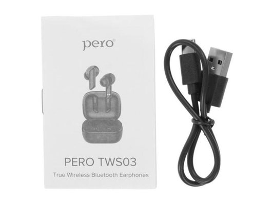 Гарнитуры TWS стерео PERO TWS03 COMFORT BLACK