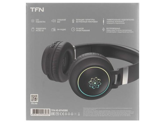 Наушники накладные TFN ATOM BLACK