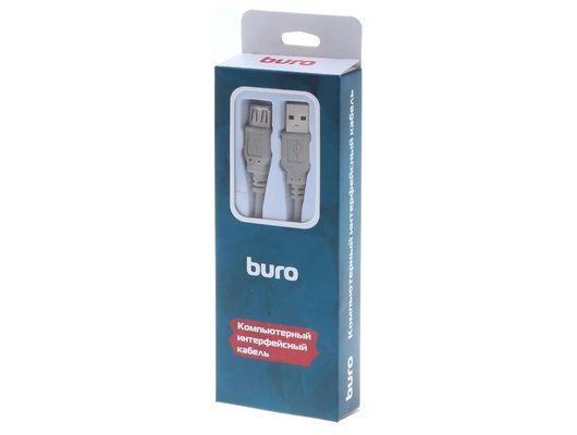 USB Кабель Buro BHP RET USB_AF30 USB A(m) USB A(f) 3м серый (Быт)