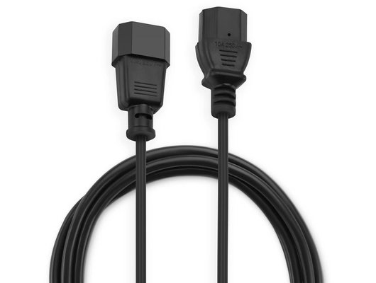 USB Кабель Buro AN23-1008 IEC C13 IEC C14 1.8м черный (Быт)