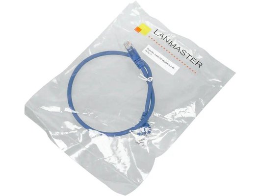 Сетевой кабель Lanmaster utp (LAN-PC45/U5E-0.5-BL) вилка RJ-45-вилка RJ-45,синий (Быт)