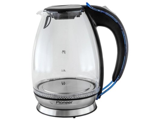Чайник электрический PIONEER KE806G черный/синий
