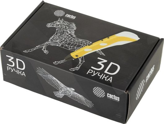 3D Ручка Cactus CS-3D-PEN-E-YL желтый (Быт)