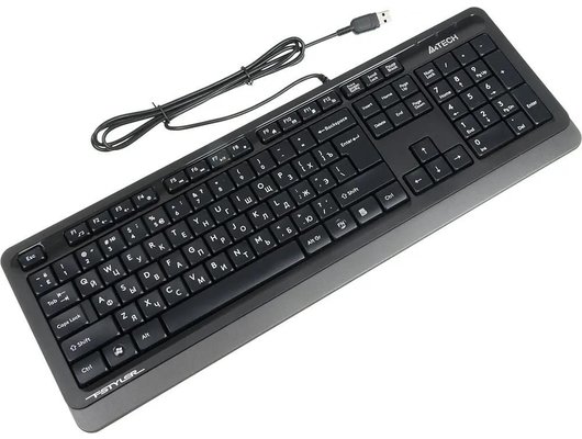 Клавиатура проводная A4Tech Fstyler FK10 черный/серый (FK10 GREY)