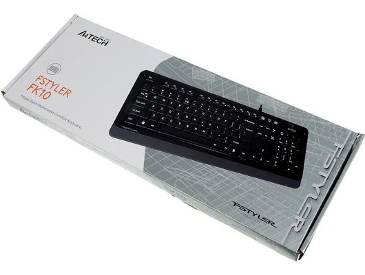 Клавиатура проводная A4Tech Fstyler FK10 черный/серый (FK10 GREY)