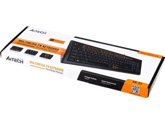 Клавиатура проводная A4Tech KR-85 черный
