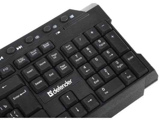 Клавиатура беспроводная Defender Element HB-195 черный