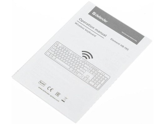 Клавиатура беспроводная Defender Element HB-195 черный