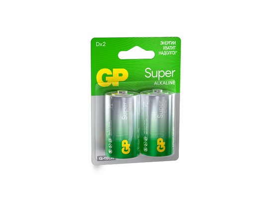 Батарейка GP Super Alkaline 13А D 2 шт