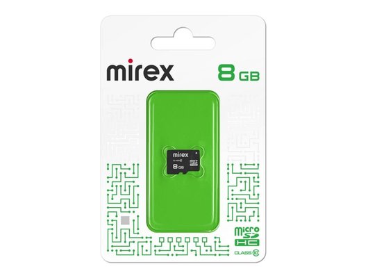 Карта памяти Mirex microSDHC 8Gb Class 10 (13612-MC10SD08)