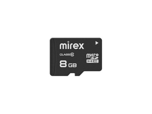 Карта памяти Mirex microSDHC 8Gb Class 10 (13612-MC10SD08)