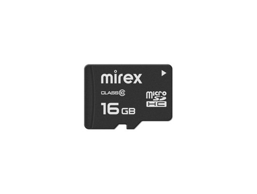 Карта памяти Mirex microSDHC 16Gb Class 10 (13612-MC10SD16)