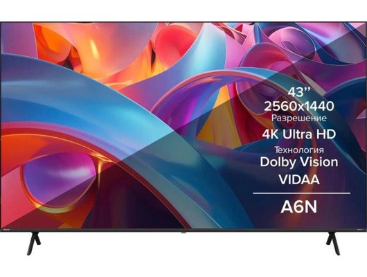 4K (Ultra HD) Smart телевизор HISENSE 43A6N (ИМП)