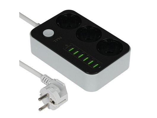 Сетевой фильтр TFN Power7 черный (TFN-Power7BK)