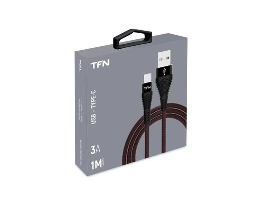 Кабель TFN TypeC forza 1.0m black TFN-CFZUSBCUSB1MBK