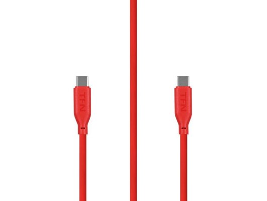 Кабель TFN кабель TypeC-TypeC silicone 1.2m red TFN-C-SIL-CC1M-RD