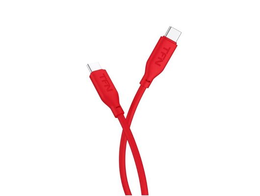 Кабель TFN кабель TypeC-TypeC silicone 1.2m red TFN-C-SIL-CC1M-RD