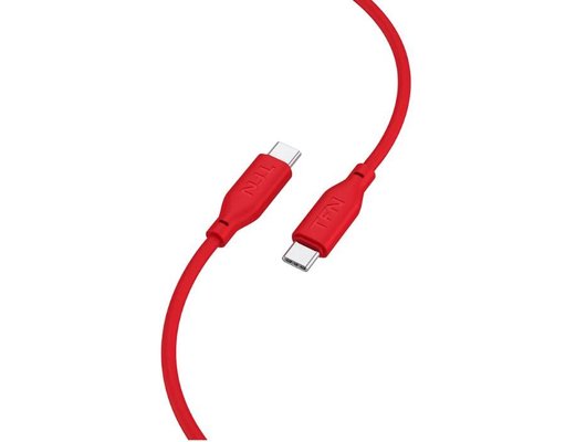 Кабель TFN кабель TypeC-TypeC silicone 1.2m red TFN-C-SIL-CC1M-RD