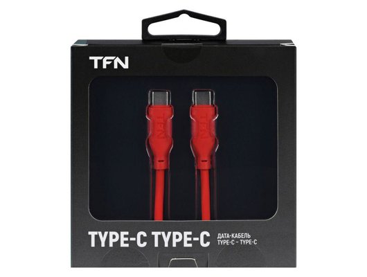 Кабель TFN кабель TypeC-TypeC silicone 1.2m red TFN-C-SIL-CC1M-RD