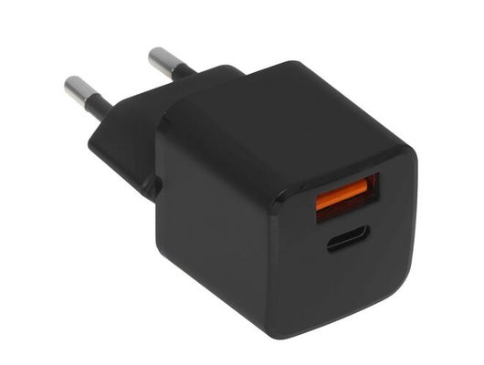 Зарядное устройство TFN СЗУ nano A+C PD 20W б/кабеля black TFN-WCRPD12