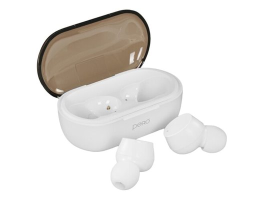 Гарнитуры TWS стерео PERO TWS07 INVISIBLE WHITE