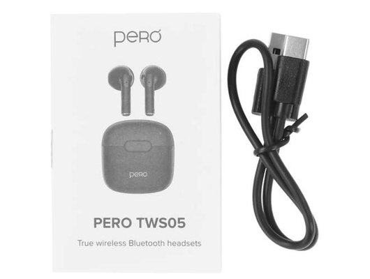 Гарнитуры TWS стерео PERO TWS05 COLORFUL WHITE