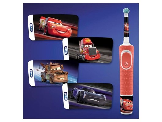 Зубная щетка электрическая для детей ORAL-B Vitality Kids D100.413.2K Cars (EB10S)