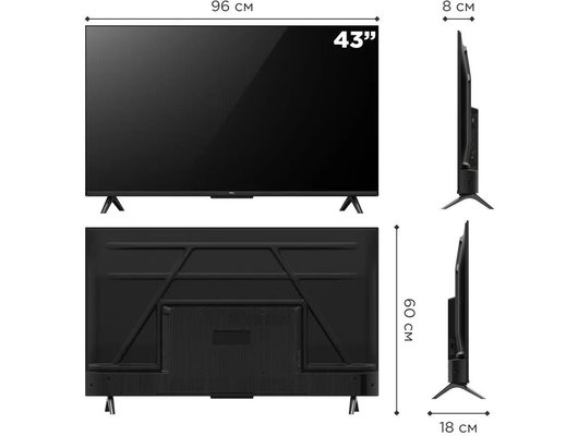 4K (Ultra HD) Smart телевизор TCL 43V6B (ИМП)