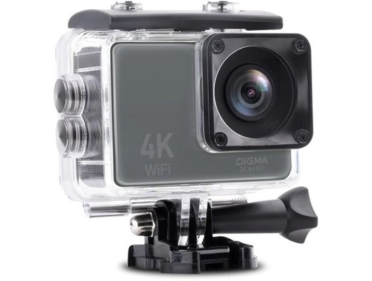 Экшн-камера Digma DiCam 810 серый