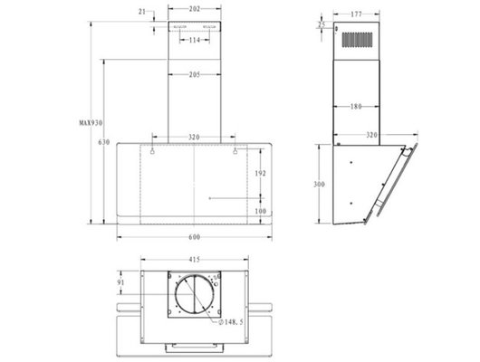 Вытяжка CANDY CVXW64SB