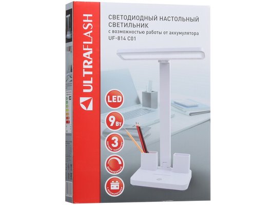 Светильник настольный Ultraflash UF-814 C01 белый