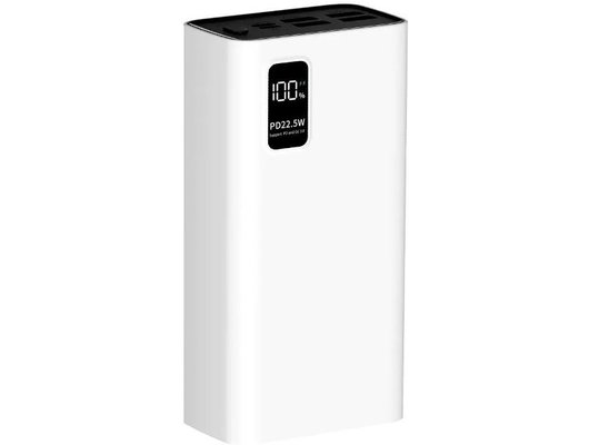Внешний аккумулятор PERO PB07 30000 mAh, Li-Pol, output USB-C + 4 USB-A, белый
