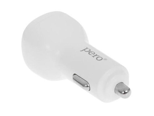 Зарядное устройство PERO AC05 USB-A QC3.0 + USB-C PD, 38W белое