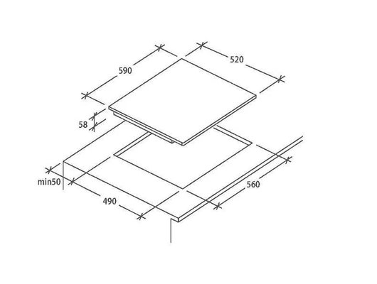 Варочная панель CANDY CI642CBB/1