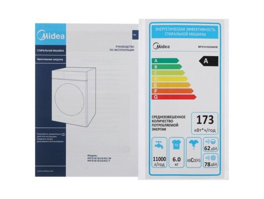 Стиральная машина MIDEA MF01610US40/W