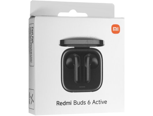 Гарнитуры TWS стерео XIAOMI REDMI BUDS 6 ACTIVE BLACK (BHR8396GL)