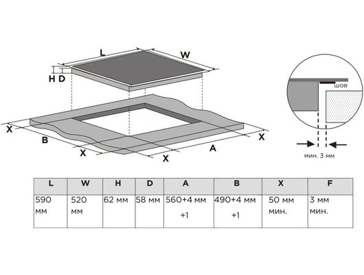 Варочная панель MIDEA MIH65783F