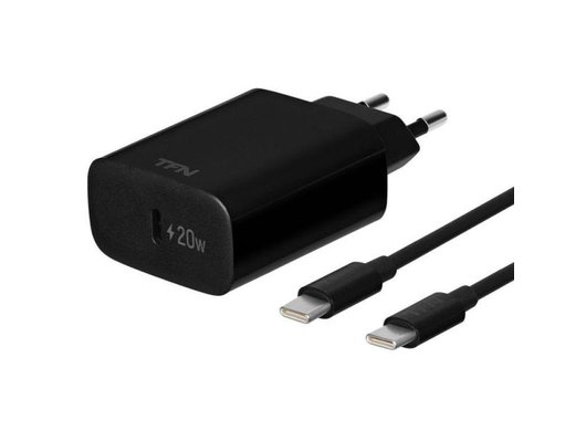 Зарядное устройство TFN СЗУ Type-C PD 20W+кабель Type-C bk TFN-WC36