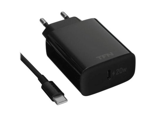Зарядное устройство TFN СЗУ Type-C PD 20W+кабель Type-C bk TFN-WC36