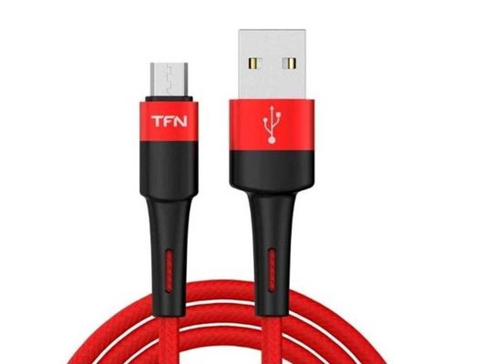 Кабель TFN microUSB Envy 1.2m нейлон red TFN-C-ENV-MIC1MRD