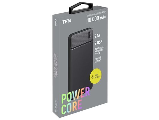 Внешний аккумулятор TFN 10000mAh Power Core black TFN-PB-226-BK