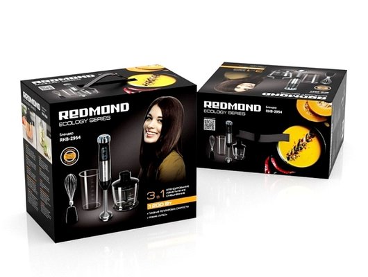 Блендер REDMOND RHB-2954 черный/серебристый