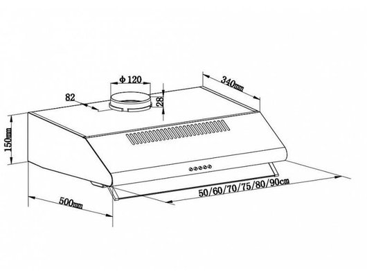 Вытяжка MAUNFELD MP-1 50 white