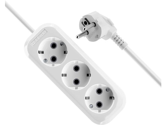 Удлинитель Defender R330 16А 3роз./5м белый (99373)