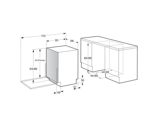 Встраиваемая посудомоечная машина GORENJE GV693A65AD