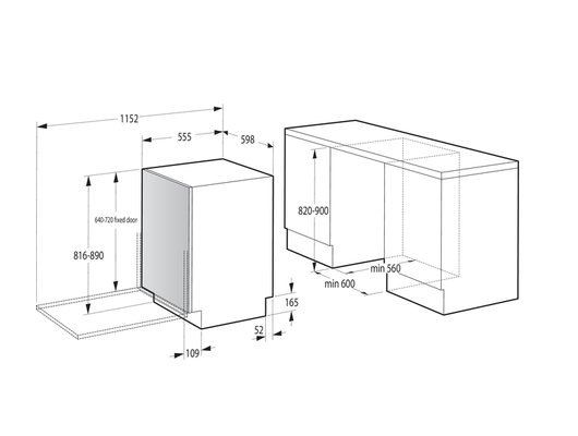 Встраиваемая посудомоечная машина GORENJE GV16D5