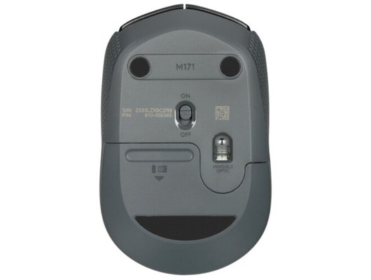 Мышь беспроводная Logitech M171 Grey-Black