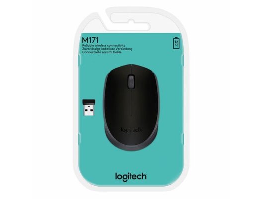 Мышь беспроводная Logitech M171 Grey-Black
